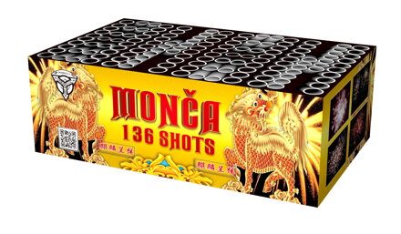 MONČA - ohňostrojná sestava 136 ran - 90 sekund